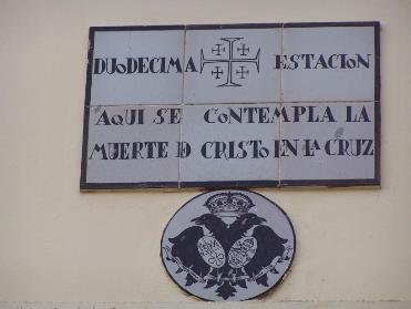 Placa de la 12 estacin 